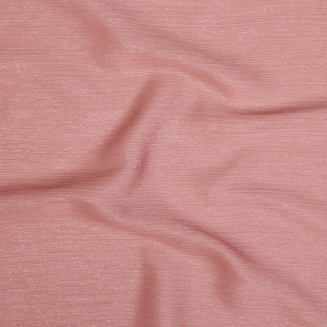 Metallic Chiffon-Powder Pink