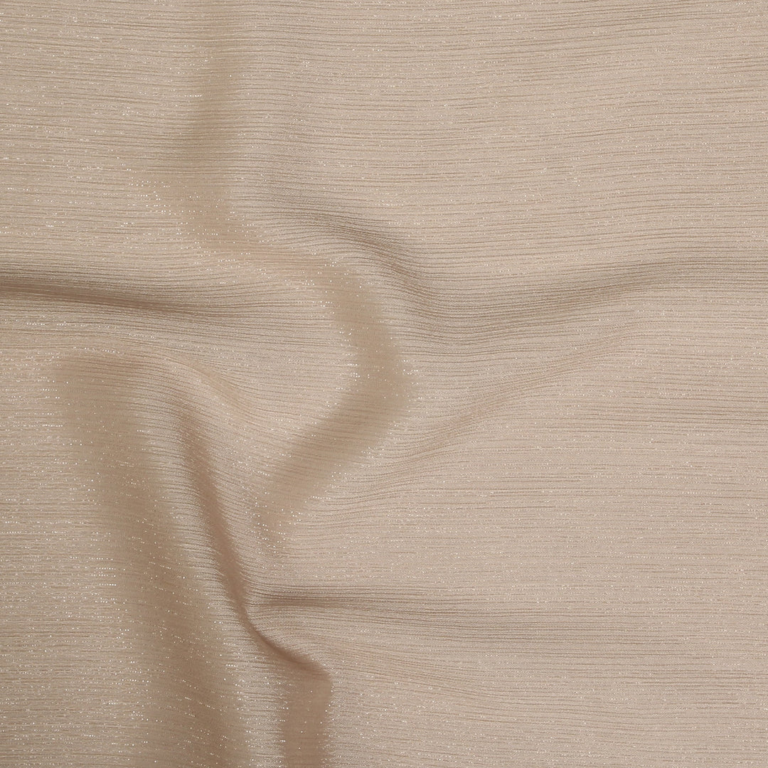 Metallic Chiffon-Beige