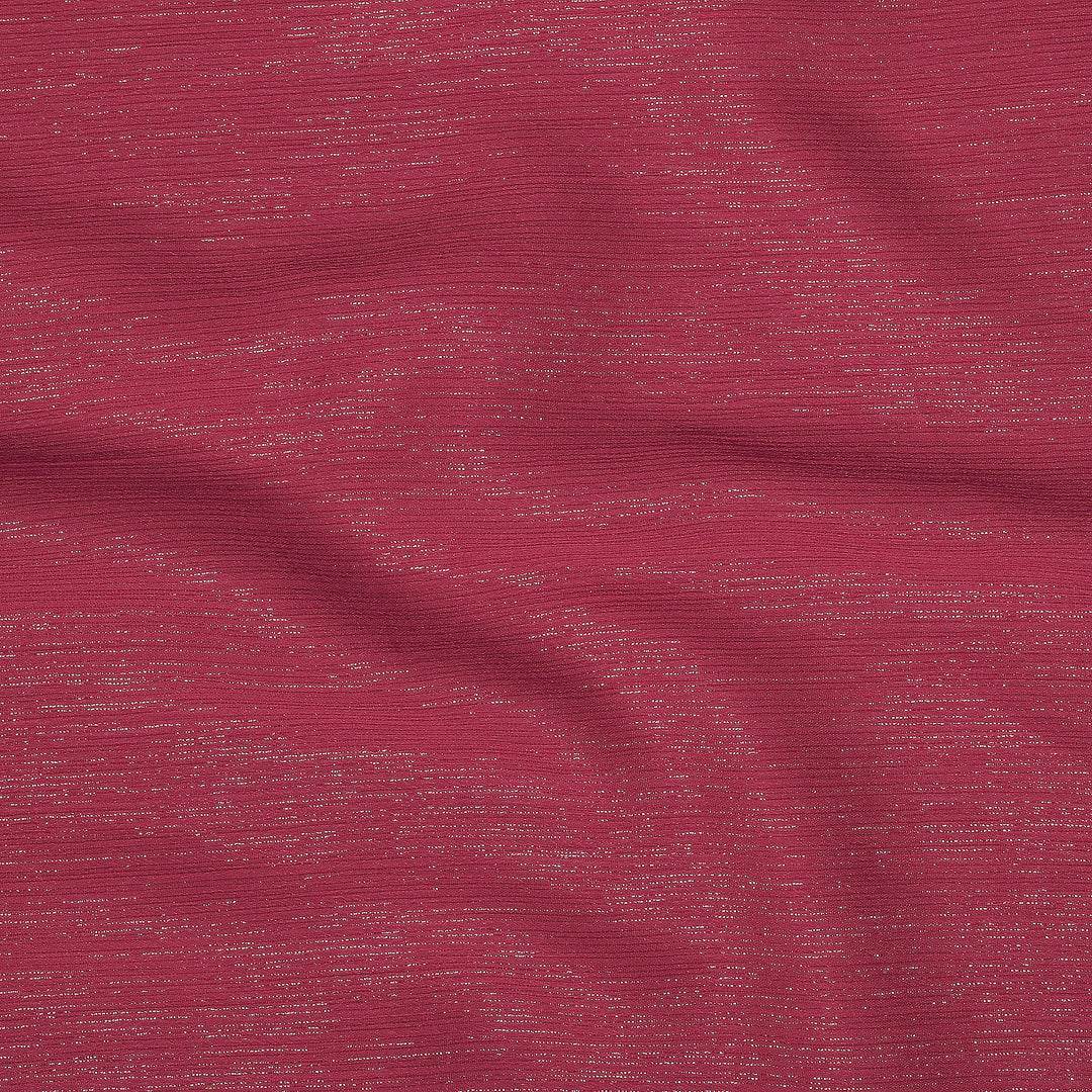 Metallic Chiffon-Maroon