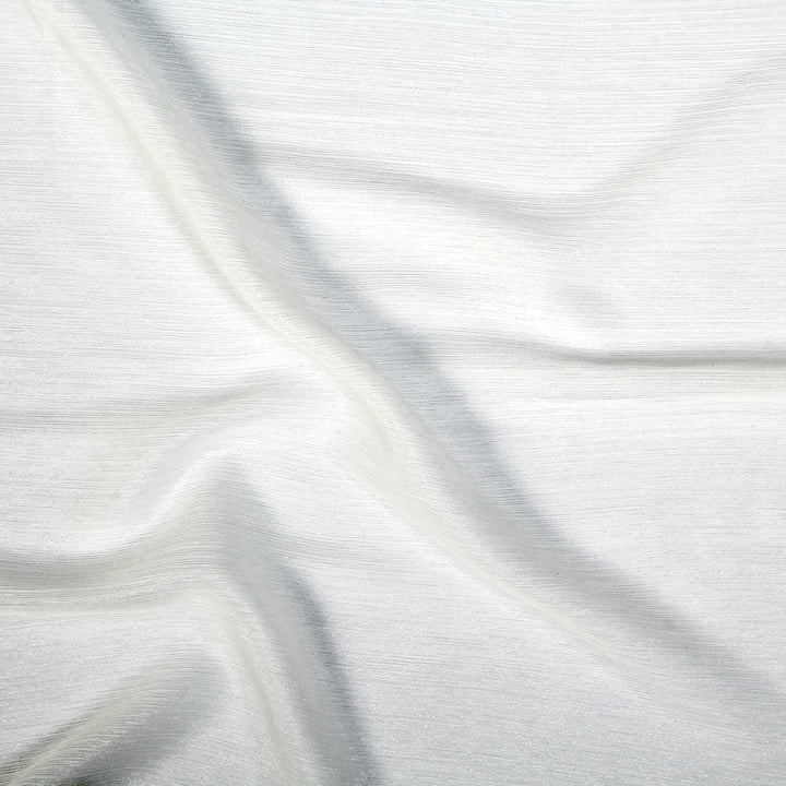 Metallic Chiffon-White