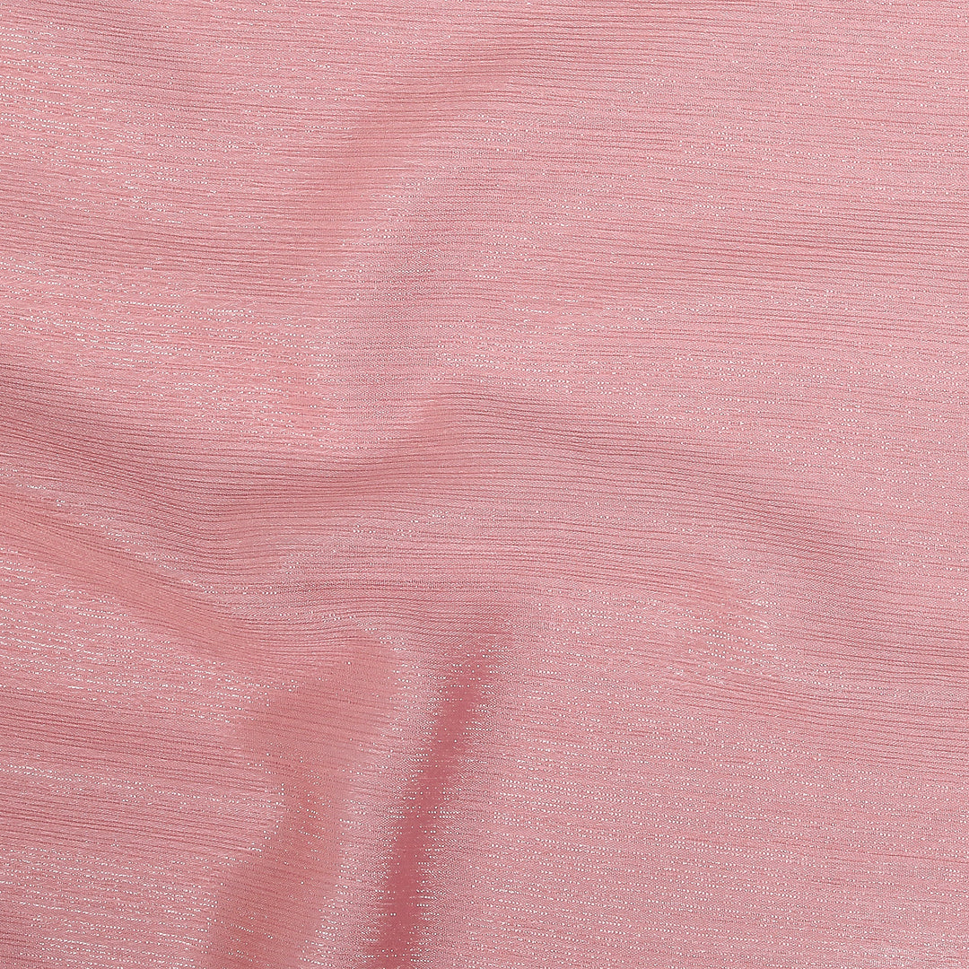 Metallic Chiffon-Baby Pink