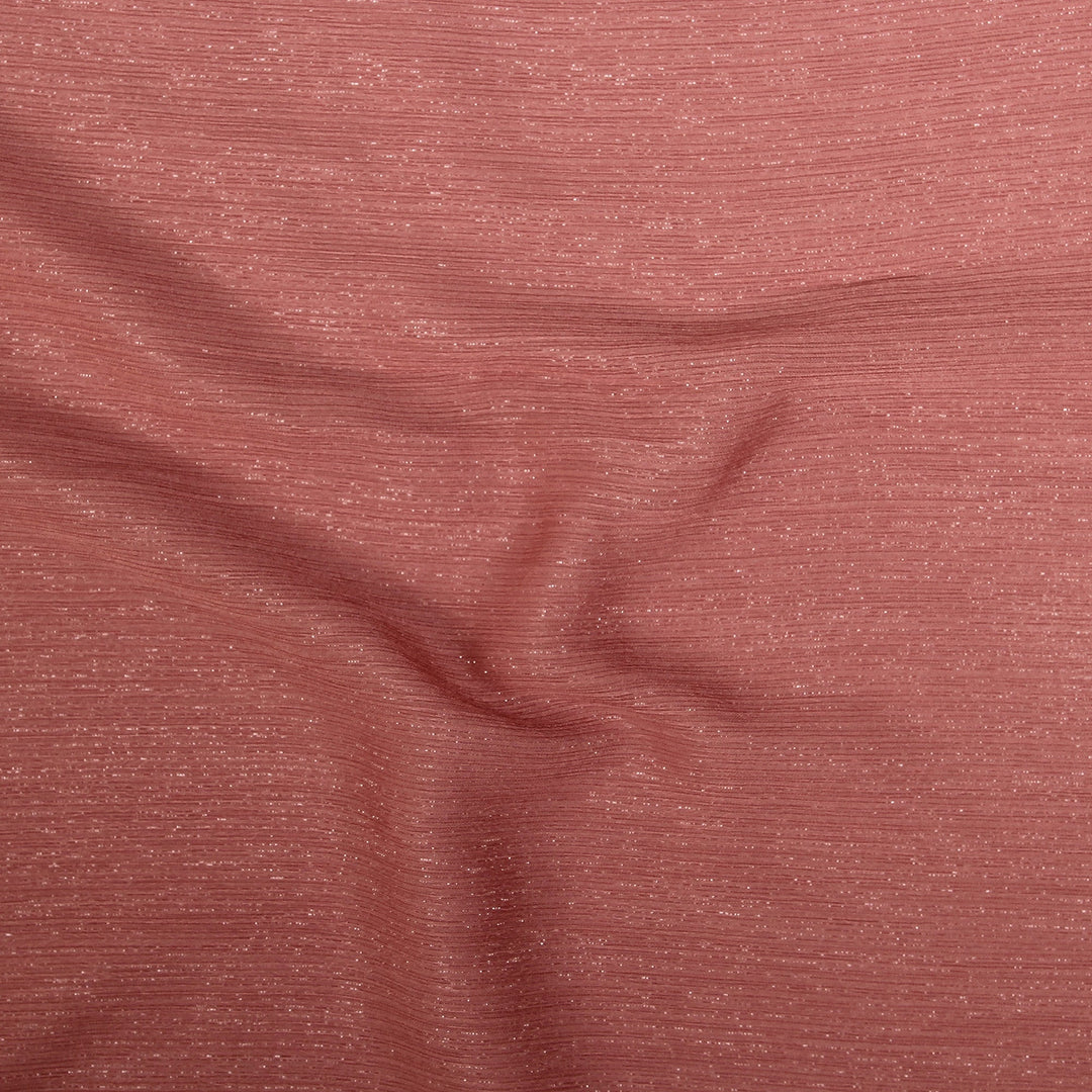 Metallic Chiffon-Peach