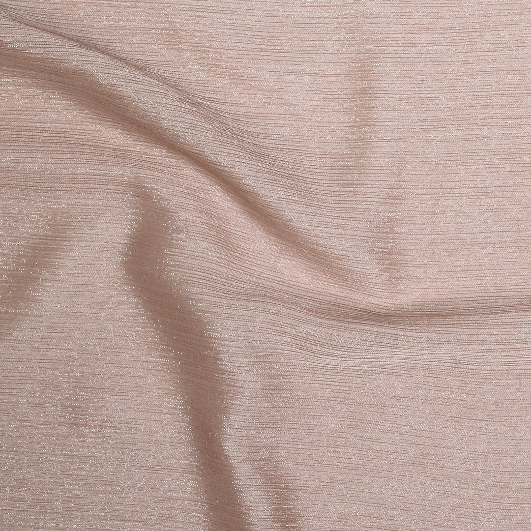 Metallic Chiffon-Light Brown
