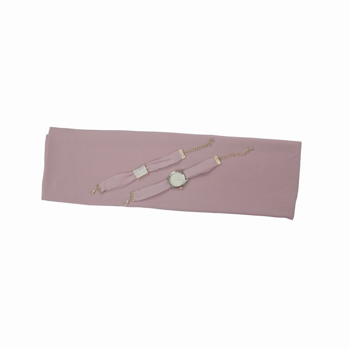 Chiffon Watch Braclet Hijab-Beige