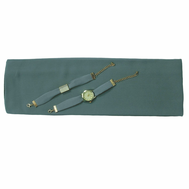 Chiffon Watch Braclet Hijab-Charcoal