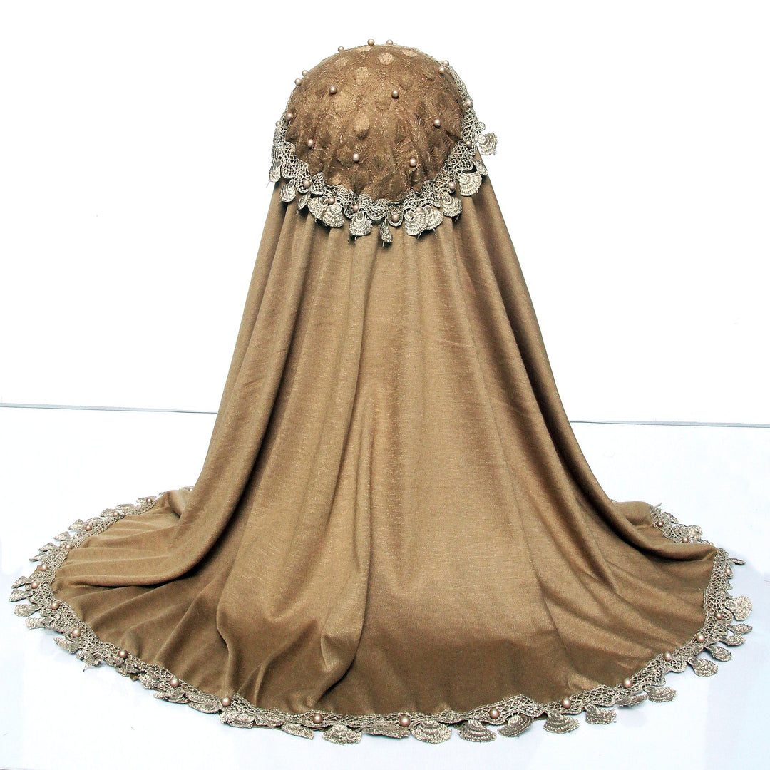 Kids Makhna Lace Hijab - Fawn
