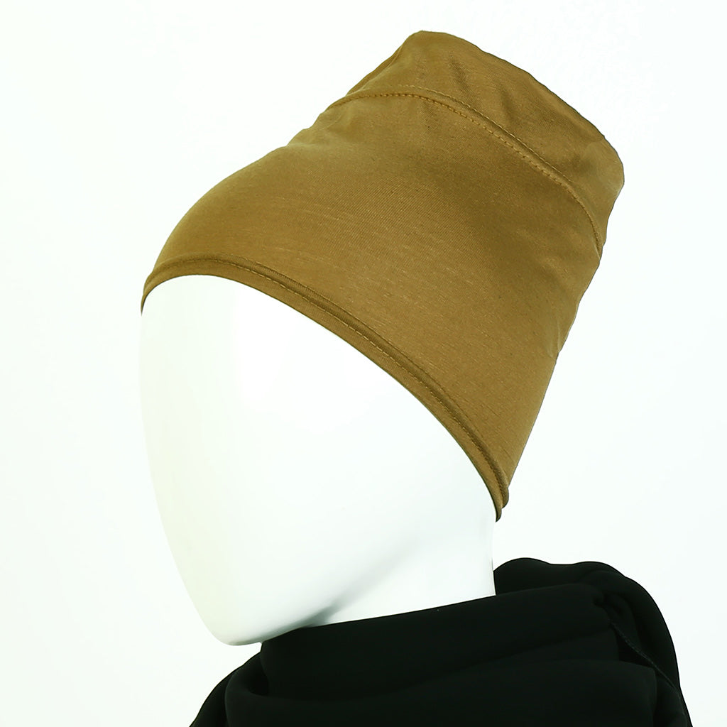 Light Brown Tube Hijab Cap
