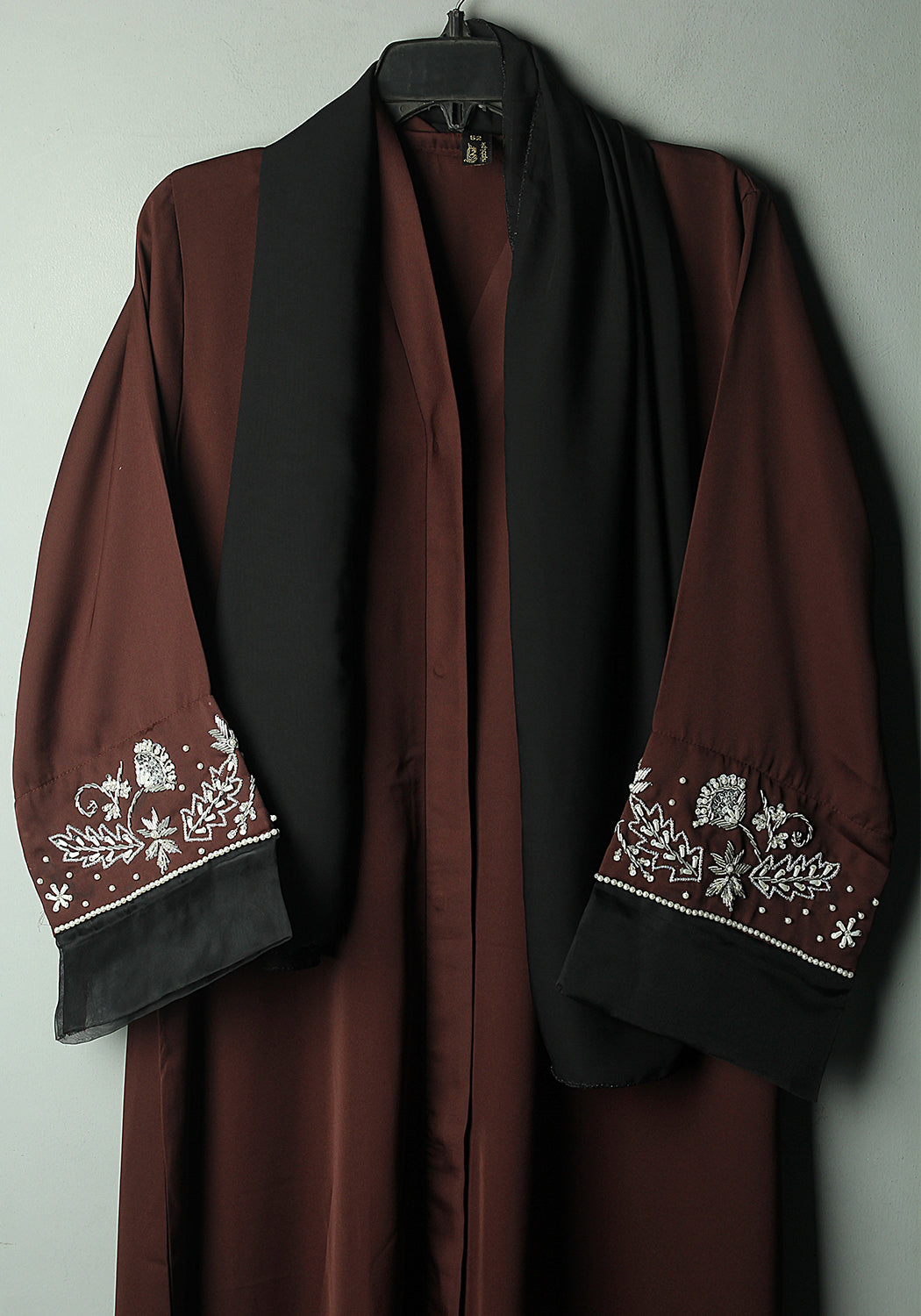 Chocolate Brown Handwork Kids Abaya