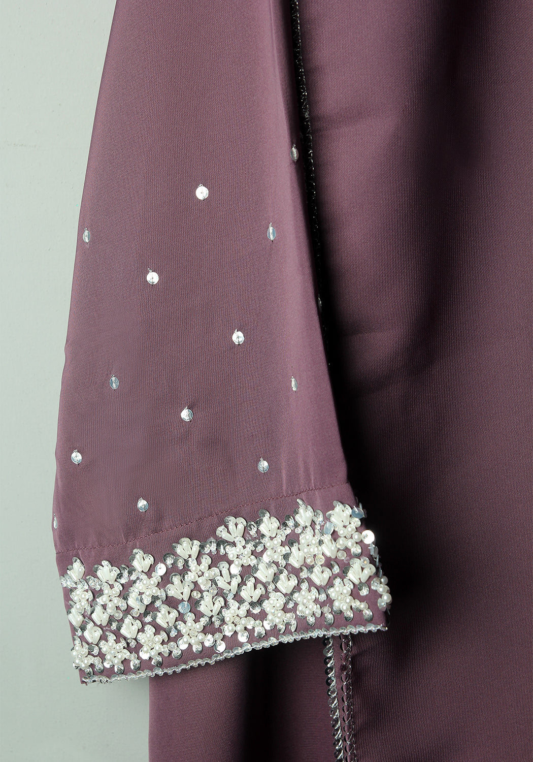 Mauve Handwork Abaya