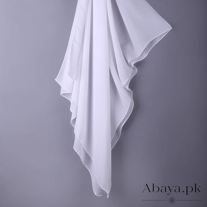 Georgette Luxe- Pearl-White