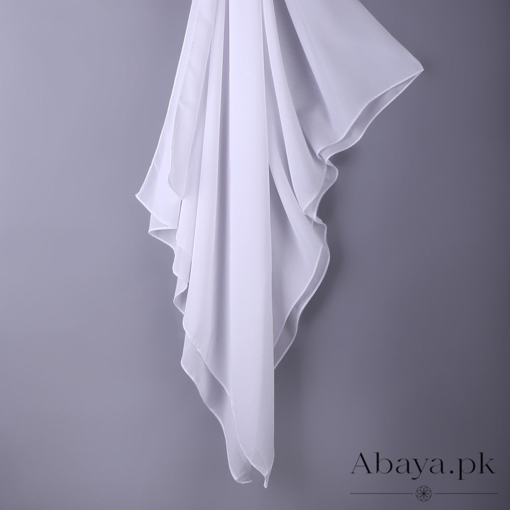 Georgette Luxe- Pearl-White