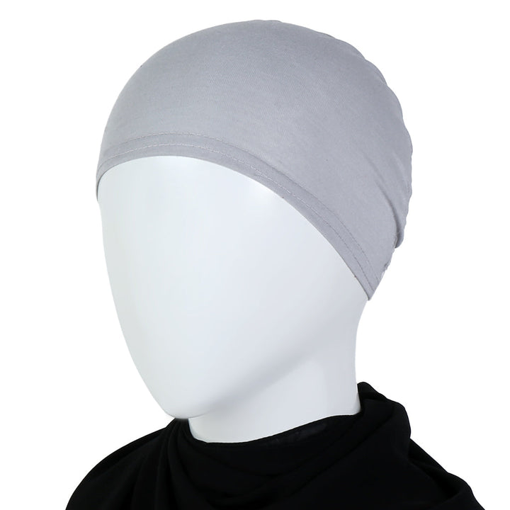 Imani Grey Lastic Hijab Cap