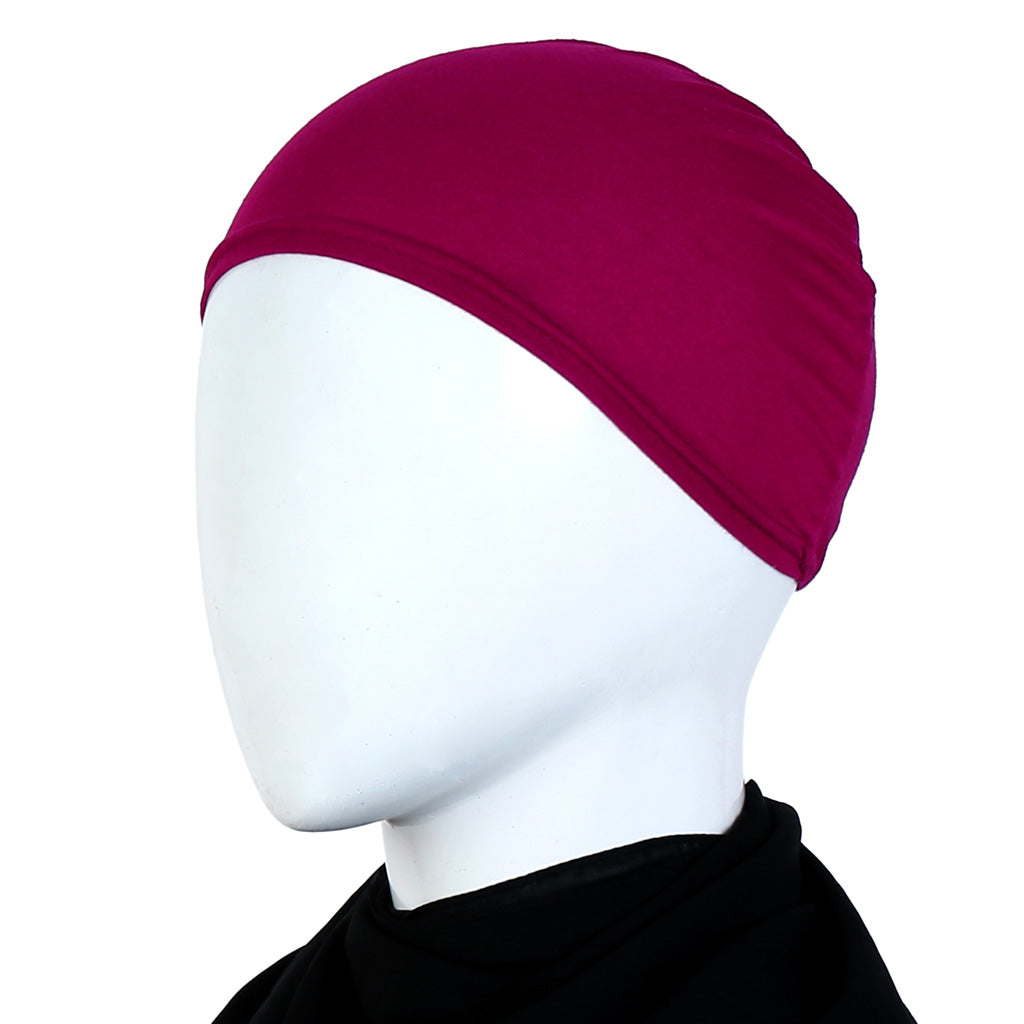 Mavis Pink Lastic Hijab Cap