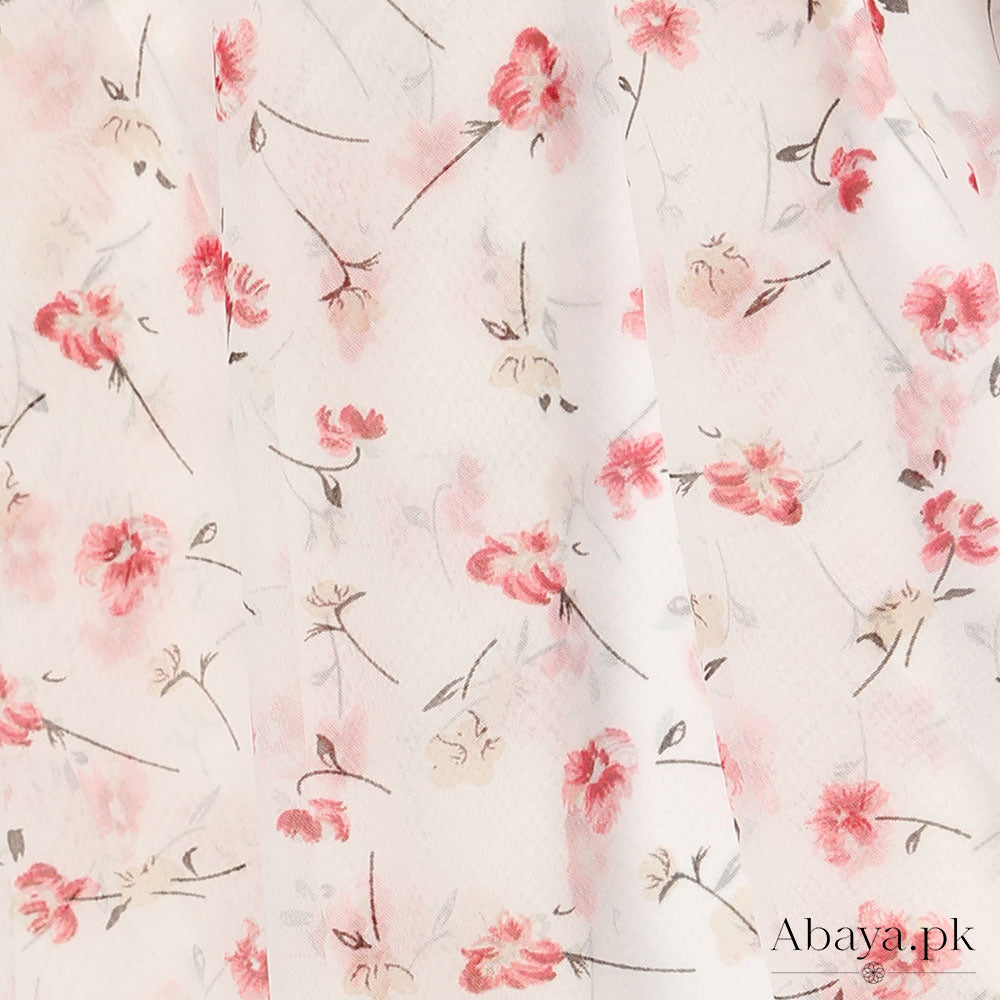 Georgette White Caliso Hijab