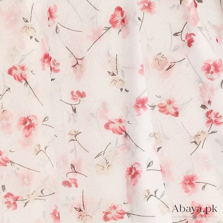 Georgette White Caliso Hijab