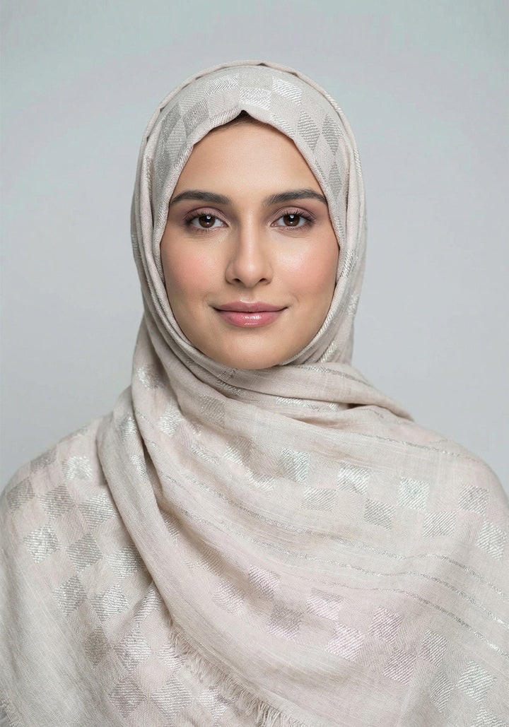 Wardah Cotton Hijab - Off White