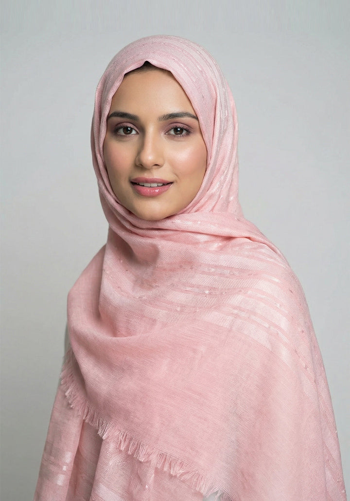 Ava Cotton Hijab - Pink