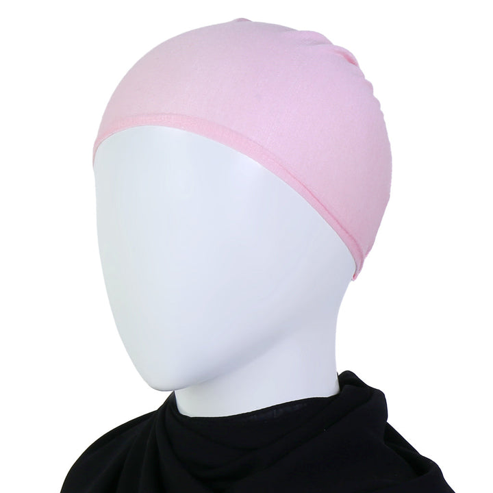 Rose Pink Lastic Hijab Cap