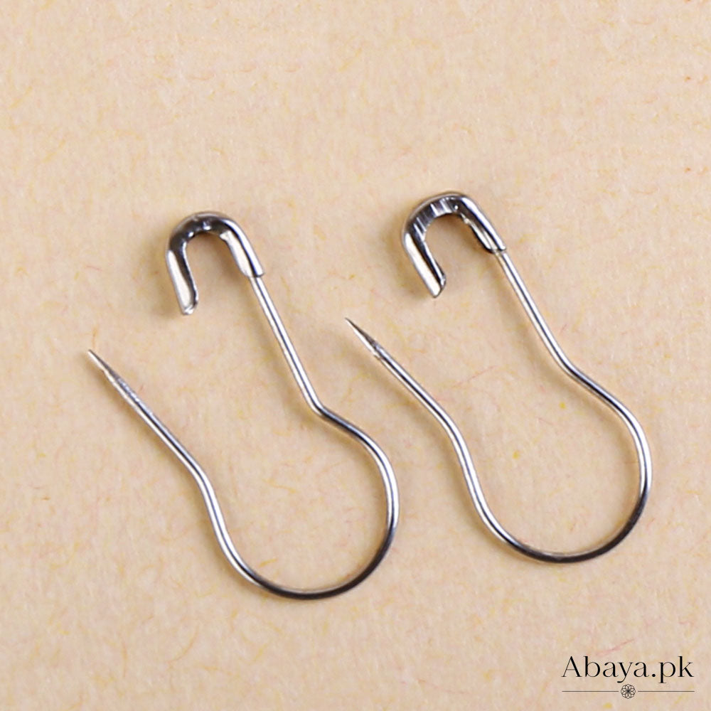 Spherical, Coil-less Hijab Pin- Silver