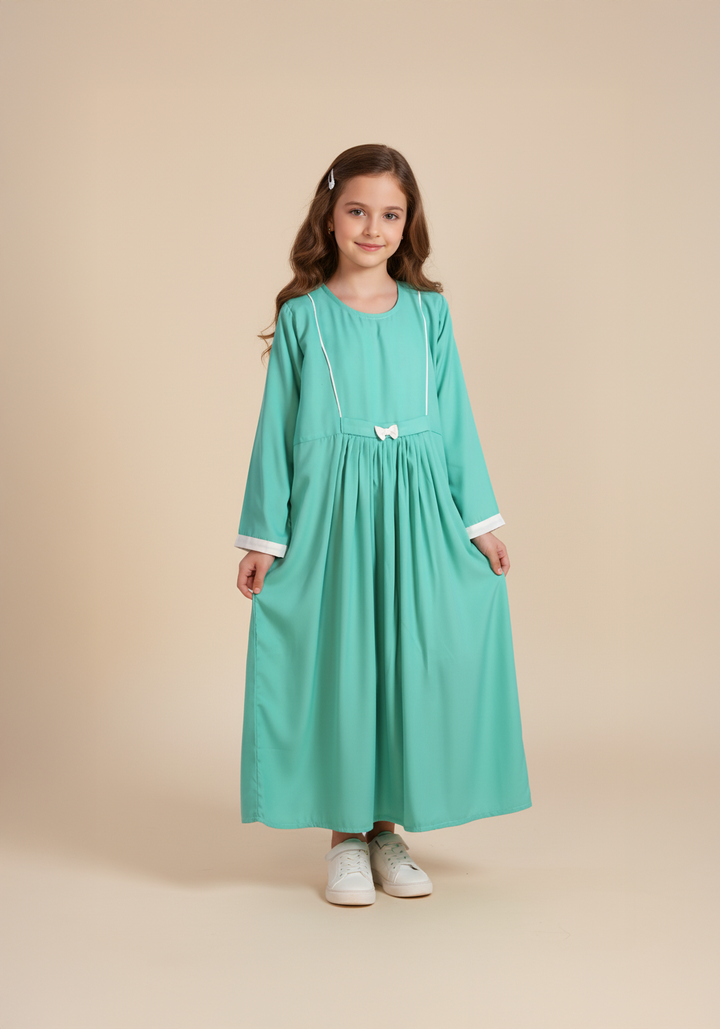 Frock Style Aqua Abaya