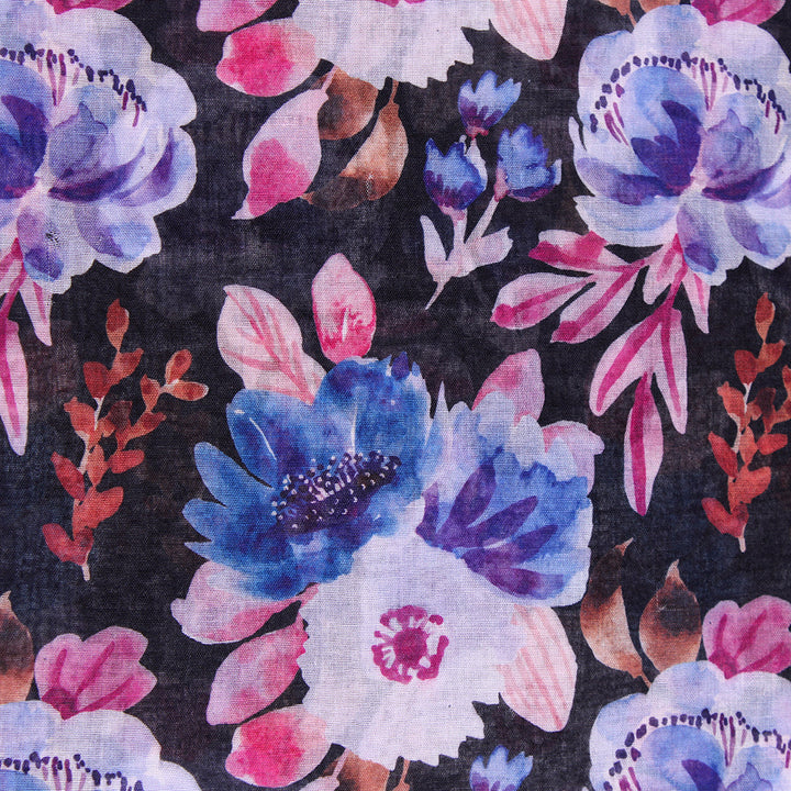 Tehsina Lawn Hijab-Black