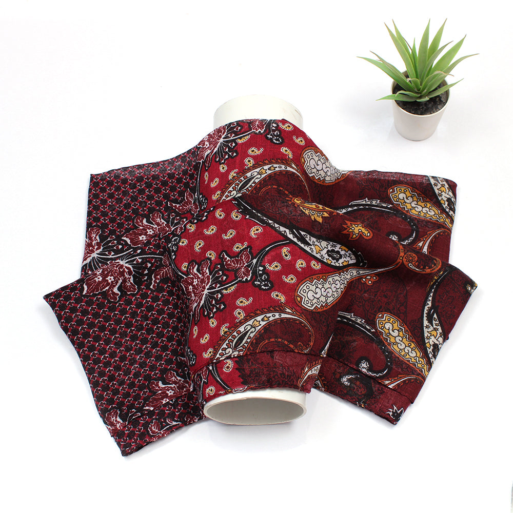 Manoush Lawn Hijab - burgundy