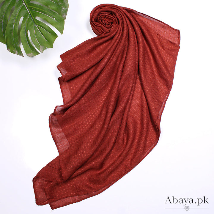 Square Lawn Hijab Copper