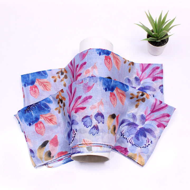 Tehsina Lawn Hijab-Dark Blue