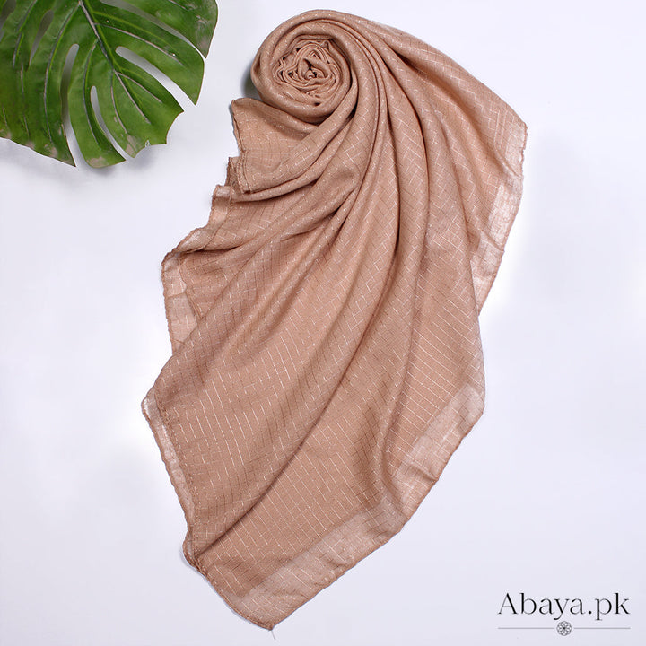 Square Lawn Hijab Fawn
