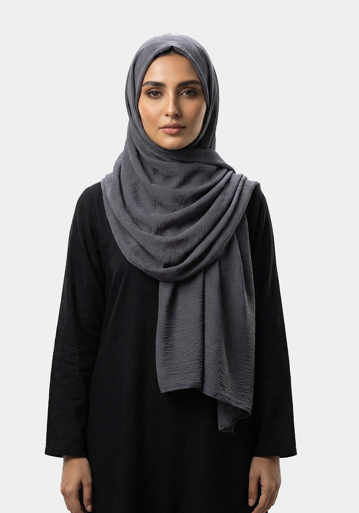 Crinkle Chiffon-Grey