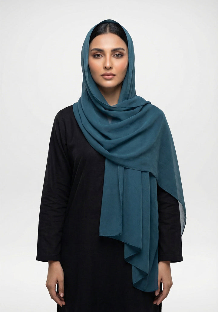 Solid Chiffon Teal