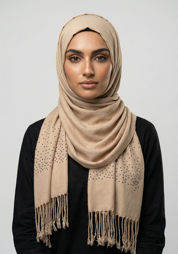 Sehar Wool Hijab - Cream