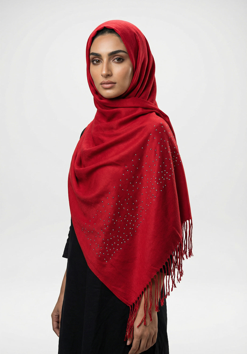 Sehar Wool Hijab - Maroon