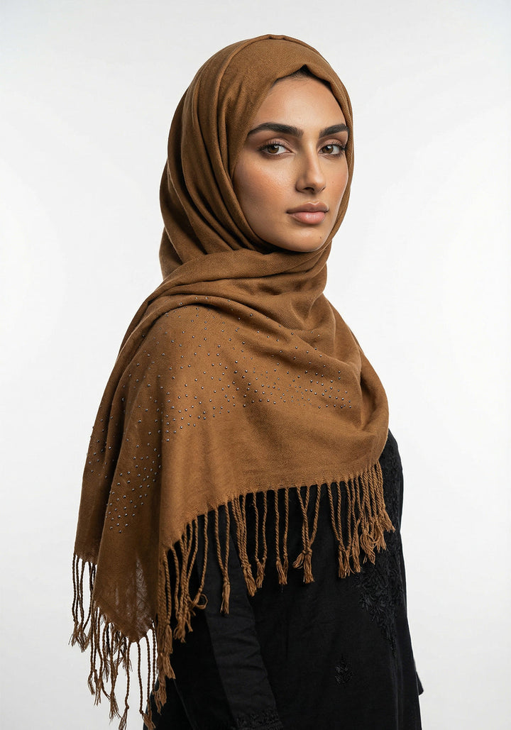Sehar Wool Hijab - Brown