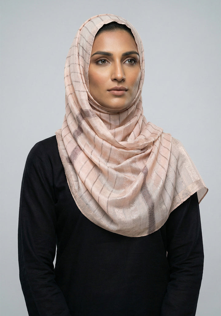 Organza Border Sand