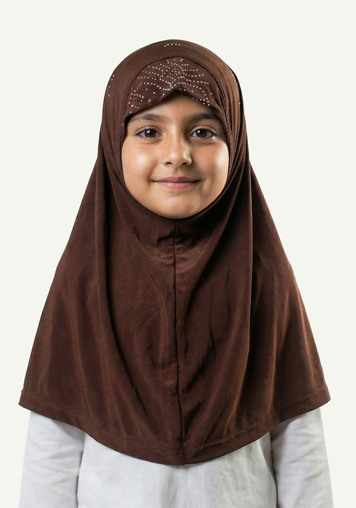 Kids Makhna Pearls - Brown