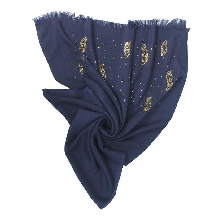 Turkish Square-Leaf-Navy Blue