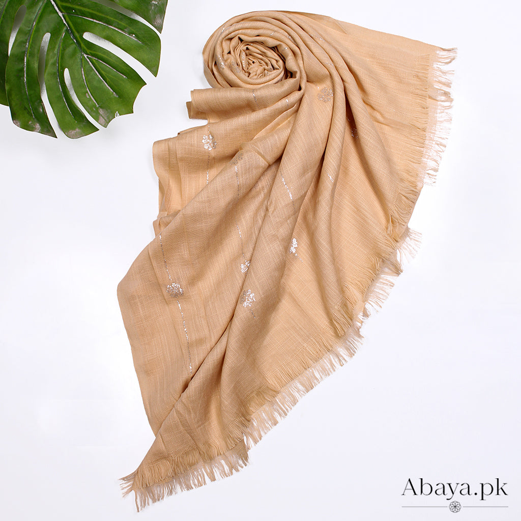 Turkish Foil Hijab Lemon