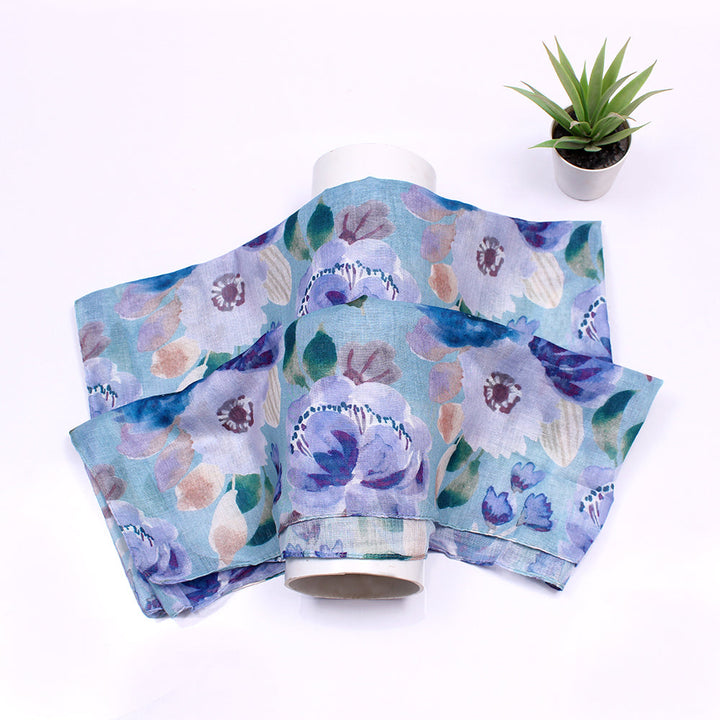 Tehsina Lawn Hijab-Light Blue