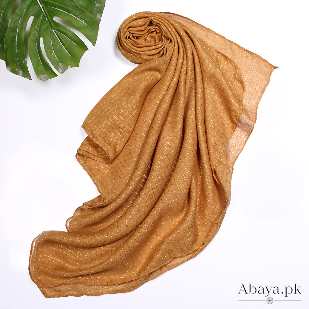 Square Lawn Hijab Mustard