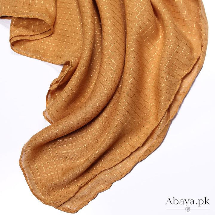 Square Lawn Hijab Mustard