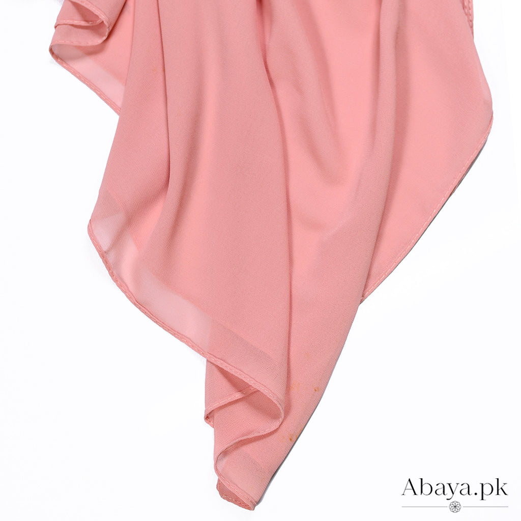 Plain Chiffon Peach -24