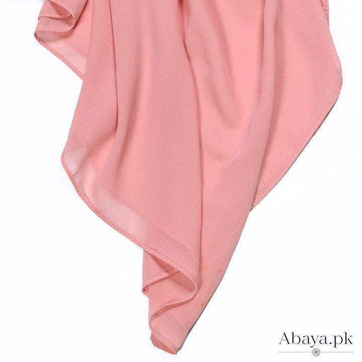 Plain Chiffon Peach -24