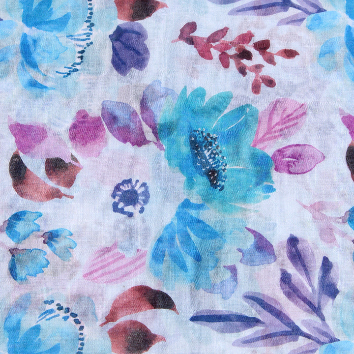Tehsina Lawn Hijab-Sky Blue