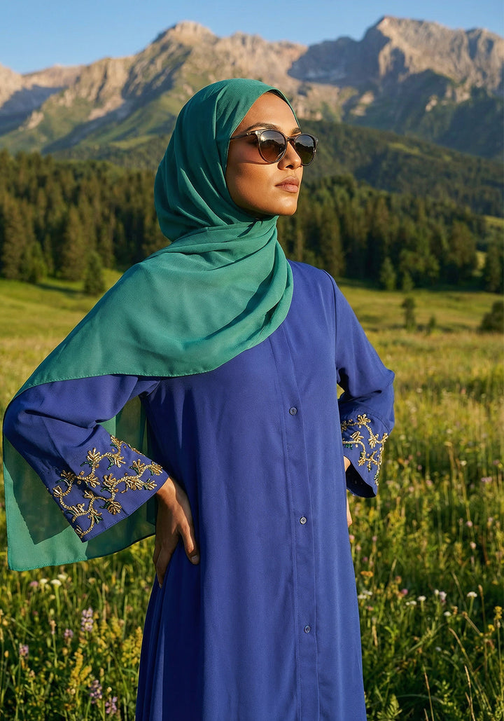 Sapphire Horizon Abaya