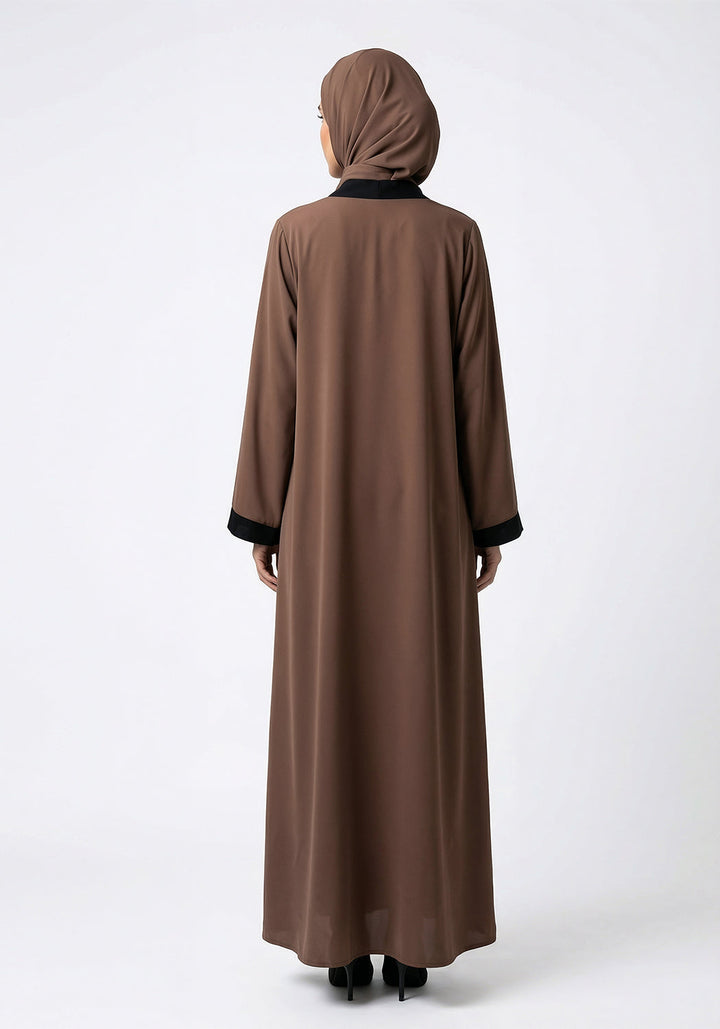 Pristine Caramel Abaya | The Classic Edits