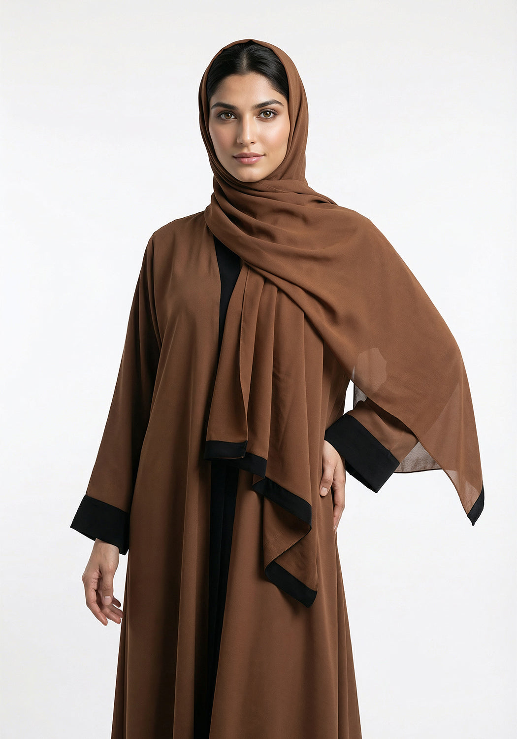 Pristine Caramel Abaya | The Classic Edits