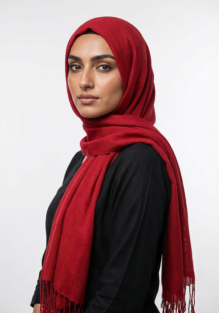 Arezoo Turkish Lawn Hijab -  Maroon