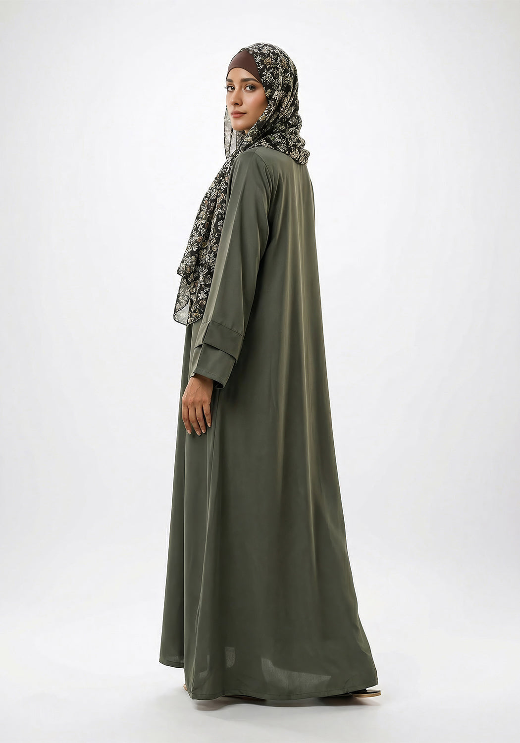 Vintage Green Abaya