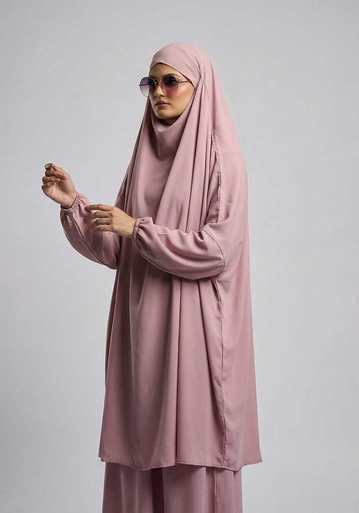 Two-Piece Jilbab - Pink